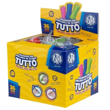 ERGONOMICZNA NAKŁADKA NA OŁÓWEK  TUTTO  -DISPLAY 36SZT