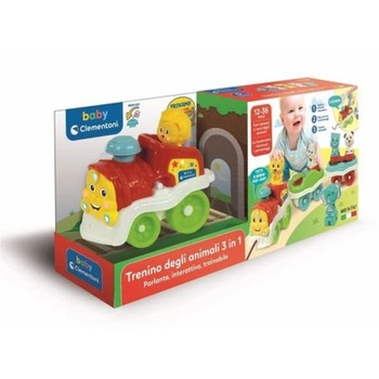 Interaktywny pociąg ze zwierzątkami Clementoni
