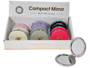 lusterko śred.6cm, pszczoły, display 12szt; Box (1/607323 )