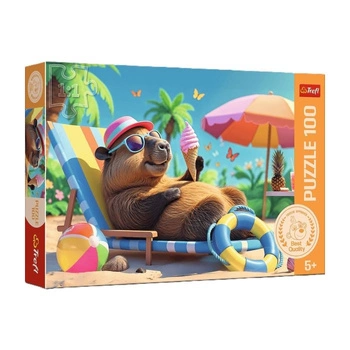 Puzzle 100el.  Relaks w stylu kapibary, Trefl