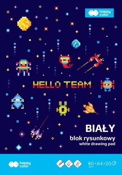 BLOK A4 RYSUNKOWY BIAŁY 8OG PIXI PLANET