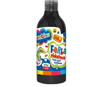 FARBY W BUTELCE BAMBINO 500 ml. - czarna
