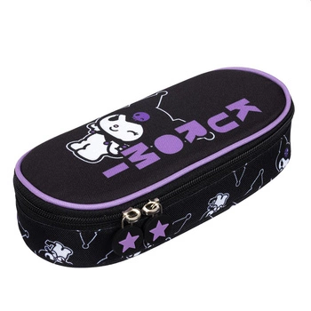 PIÓRNIK SASZETKA USZTYWNIONA Z WEWNĘTRZNĄ KLAPKĄ PCL-01 KUROMI BLACK