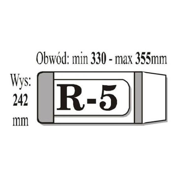 Okładka R-77 (wysokość 242 x  szerokość 330/355mm) IKS