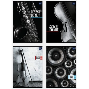 Zeszyt do nut, 16 kartek, linia, A4, pionowy Interdruk