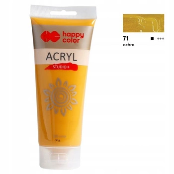 Farba akrylowa Studio 200 ml, ochra, Happy Color