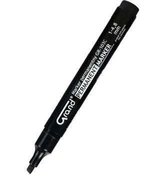 Marker permanent GRAND GR-103C czarny - ścięta końc. - A'12