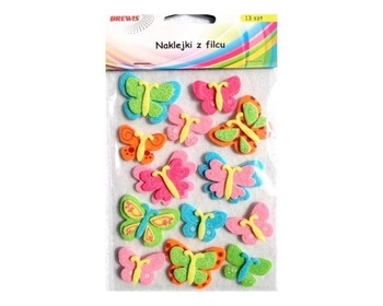 NAKLEJKI Z FILCU MOTYLE