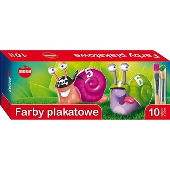 FARBY PLAKATOWE 10 kol. 20 ml MONA