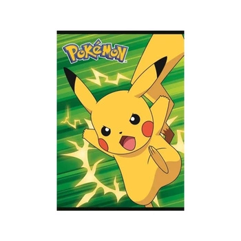 Zeszyt A5 16k linia podwójna dwukolorowa laminowany Pokemon