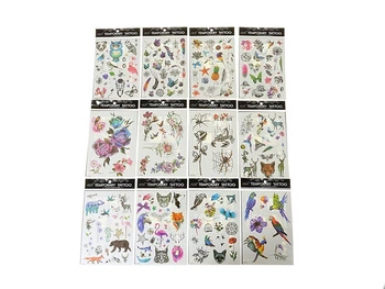NAKLEJKI zestaw tatuaży 21x15 cm
