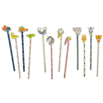 o3ówek z gumk1 nak3adk1 SAFARI / DINO /24/