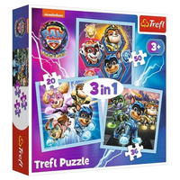 Puzzle 3w1 Moc Mighty Pups Trefl