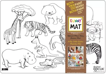 STRIGO FUNNY MAT TRANSPARENT - ZWIERZĘTA DZIKIE 48x33.5 cm