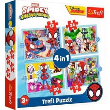 Puzzle 4w1 Marvel Spidey Trefl