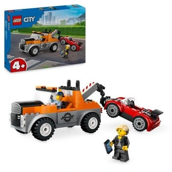 Klocki LEGO City - Samochód pomocy drogowej i naprawa sportowego auta 60435