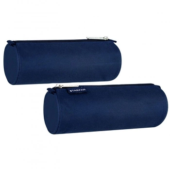 Piórnik tuba 1 zamek Navy blue Starpak
