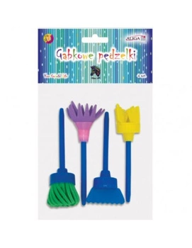 Pędzelki gąbkowe PG-2505 Rozm. 40 mm, dł. 11 cm. Op. 4 szt.  