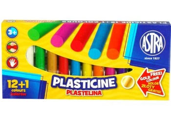Plastelina Okrągła 12 kolorów+1 Gratis Astra