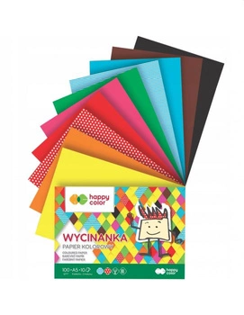 Blok Wycinanka, A5 10 ark, 100 g, Happy Color