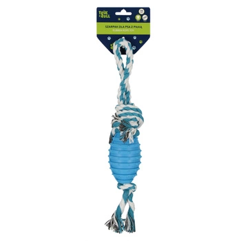 Zabawka dla psa Szarpak 34 cm z piłką TRIK&ROLL 560876