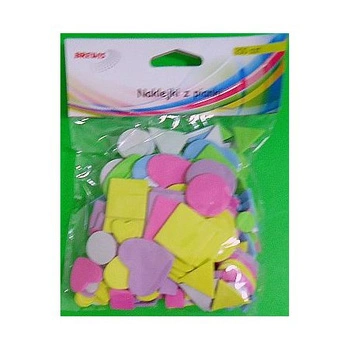 NAKLEJKI Z PIANKI 200SZT FIGURY