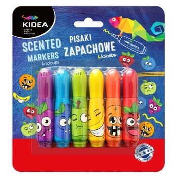 Kidea Flamastry zapachowe 6 kolorów