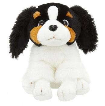 Pluszowy Pies Siedzący Czarno-Biały Smily