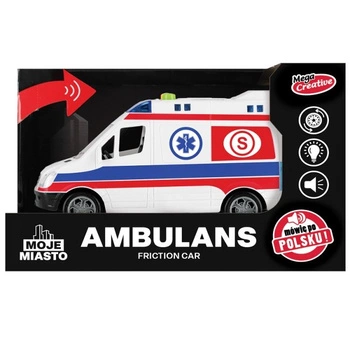 Pogotowie ratunkowe- ambulans 19x13x9cm 'Moje miasto' Mega Creative