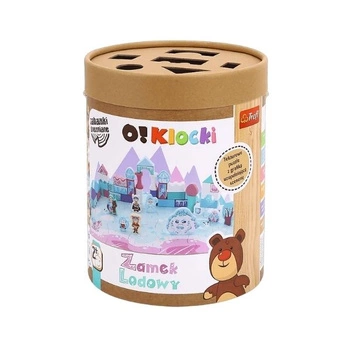 Trefl Klocki drewniane Zamek Lodowy 51 elementów