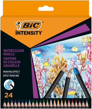 Bic Kredki ołówkowe Intensity Premium Watercolour 24 kolory