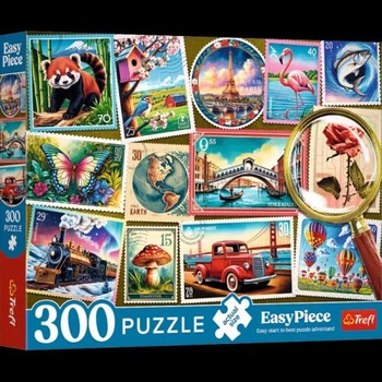 Puzzle EasyPiece 300 el. Znaczki pocztowe, Trefl