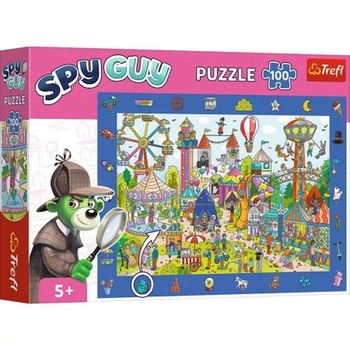 Puzzle obserwacyjne Spy Guy 100 el. Wesołe miasteczko, Trefl