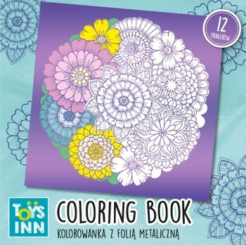 Obrazki metaliczne pink/green,12 szt