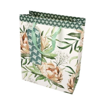 Torebki papierowe PIWONIE, L 32x12x26, 5szt./op.