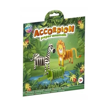 Zestaw do złożenia zwierzątek akordeonowych z papieru 3 sztuki SAFARI Moxy 8715427124629