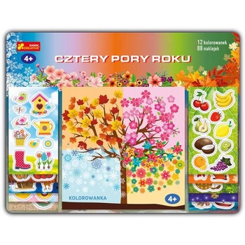 Kolorowanka z naklejkami CZTERY PORY ROKU