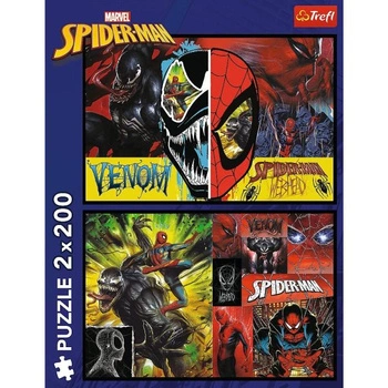 Puzzles - _2x200_ - Spider-Man day and night / Disney Marvel Spiderman_Mix 70%