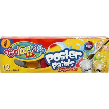 Colorino Farby Plakatowe 12 kolorów 20ml