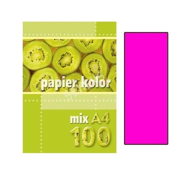 PAPIER A4 100 FLUO RÓŻOWY
