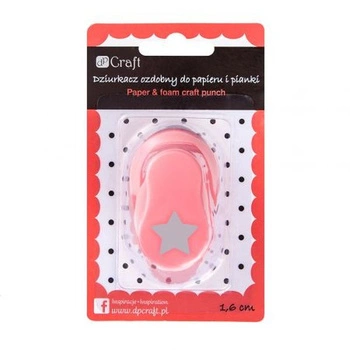 DZIURKACZ OZDOBNY  DO PAPIERU I PIANKI  1,6 CM GWIAZDA