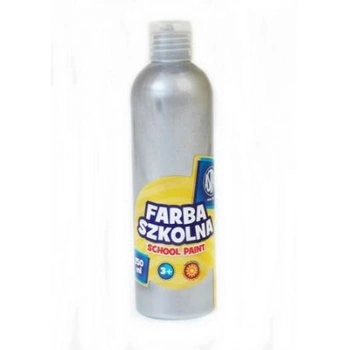 Farba Szkolna Plakatowa 250ml Srebrna Metal Astra