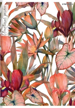 ZESZYT A5 80 FLOWERS mix wzorów kratka