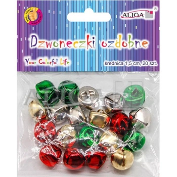 Dzwoneczki ozdobne DZW-7745 1,5cm / 20sztuk