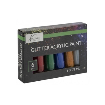 FARBY AKRYL. BROKATOWE 6x75ml/ 8720257134397