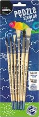 Pędzle Szkolne Zestaw 6 SZTUK KIDEA