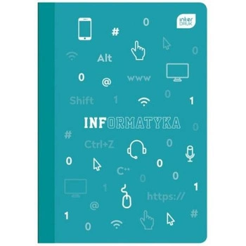 Zeszyt do informatyki PP, 60 kartek, kratka, A5, Interdruk