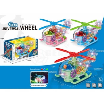 Helikopter B/O GEAR, 27x15x13cm, światło, muzyka