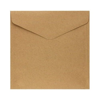 Koperta 160mm x 160mm Kraft ciemnobeżowy K., 120g/m2, op/10szt.