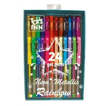 Długopisy żelowe - 24 sztuki